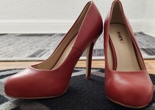 Rote High Heels Größe 38 Marke JUMEX  11,5 cm Absatz (Wenig Getragen)