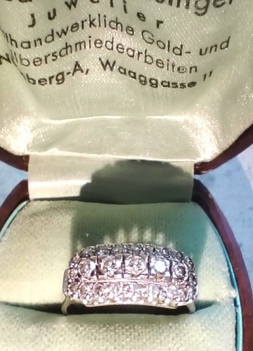 Gold 750 brillanten ring - 750,
