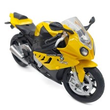 1/12 BMW S1000RR Motorrad Modell Die Cast Motorrad Spielzeug Sammlung Gelb