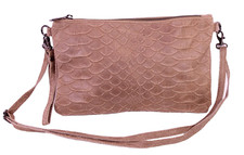 Tasche Leder braun Krokolook