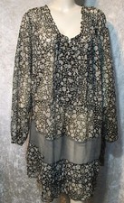 SHEEGO GECRASHT TRANSPARENT TUNIKA BLUSE Gr. 54 56 58