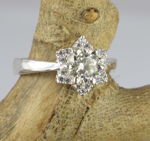 Weiß diamant solitaire 25 - solitaire, 1.25