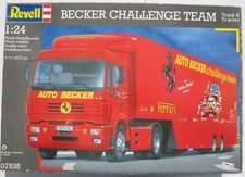 Revell 07535 Mercedes LKW FERRARI BECKER CHALLENGE TEAM 1:24 Bausatz Truck Kit