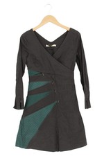 SKUNKFUNK Freizeitkleid Damen 36/S Schwarz Vintage Elegant