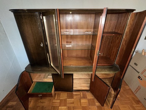 Alte holz vitrine - alte,