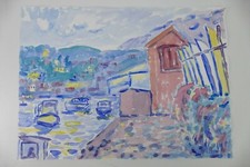 Wilhelm Klußmann Aquarell 1993 sig. 47x66cm N-1237