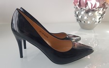 High Heels, klassische Damenpumps, Gr. 41, schwarz, Stiletto ca 9,5 cm, NEU
