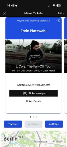 Cole konzertticket 10 - cole,