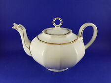 Teekanne - weiss mit Goldrand