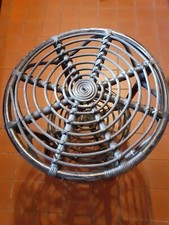 Rattantisch  rund Schwarz Tisch