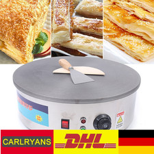 220V 2800W Profi Crepes Maker Edelstahl Crepesgerät Crepesplatte SX-450P 45cm