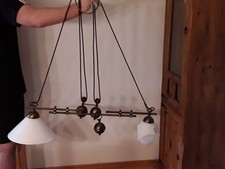 Menzel Hängeleuchte Mit Gegengewichten, Ein Lampenschirm kaputt