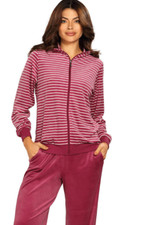 Comtessa Damen Hausanzug Größe L/44 Nicki Kur Relaxmode Fitness mauve maulbeere