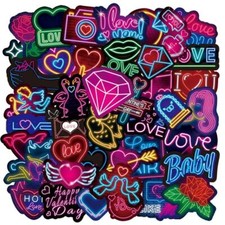 ⭐50 Stück Neon Stickerbomb