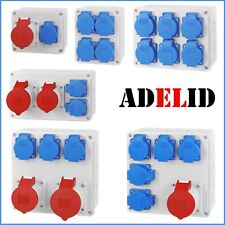 BAUSTROMVERTEILER WANDVERTEILER KOMPLETT 32A 16A 400V 230V MIT BALS DOSE