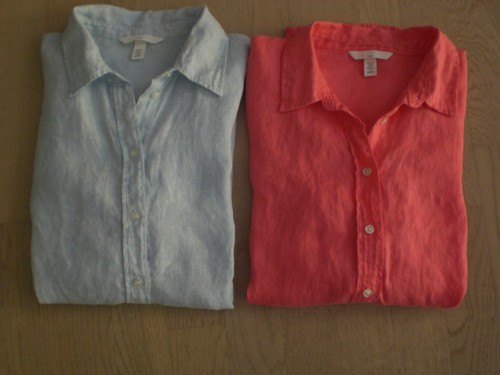 Damen 2 leinenblusen - h&m,