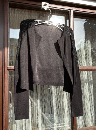 Schwarze bolero jacke top - bolero, s