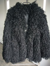 Kunstfelljacke Damen, schwarz