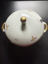 Suppenterrine und Fleischteller von Freienorla VEB Porzellan