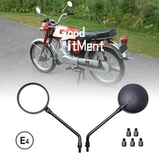 Rund Motorrad Spiegel Rückspiegel E-geprüft Für Suzuki A100 GT185 550 750 T500