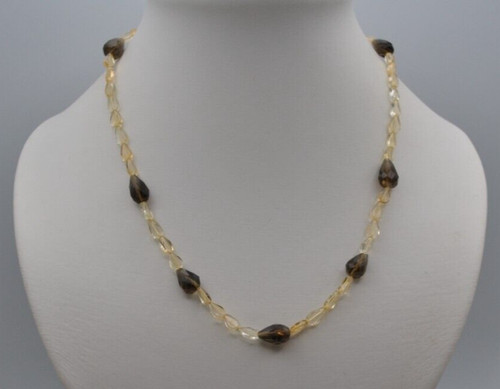 Citrin helle halskette mit - helle,