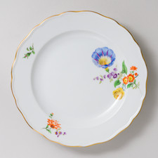 Meissen Desserteller Bunte Blume Bukett 20 cm 1. Wahl unbeschädigt