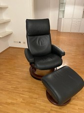Original Stressless Sessel - Leder shadow blue - Gestell classic braun