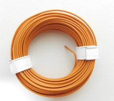 10 m Litze/Kabel ORANGE z.B