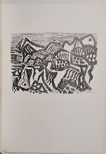 Eduard Bargheer/Lithografie /nicht handsigniert /Vulkanische Landschaft/1956