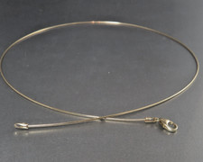 Kette Omegareif Halsreif ca. 42 cm, 0,89 mm in 585/14k Gelbgold NEU 309