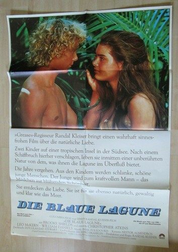 Filmplakat die blaue lagune - filmplakat,