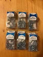 78 Stück Gewindeschrauben m3 x 16 mm verzinkt mit Muttern OVP