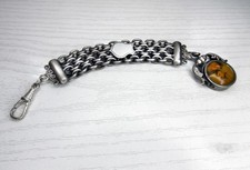 Interessanter Uhrzipfel, Chatelaine, Silber, mit Kaiser Franz Joseph (?), 22 g