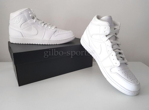 Nike air jordan mid - 1, triple