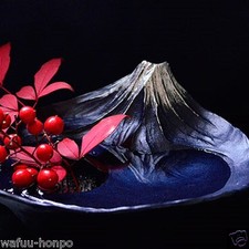 IKEBANA Vase Blumensteckschale - Sakasa Fuji - blau / rot