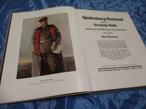 Hindenburg denkmal für das - ,,