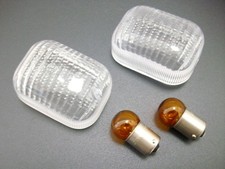 Satz Weiße Blinkergläser