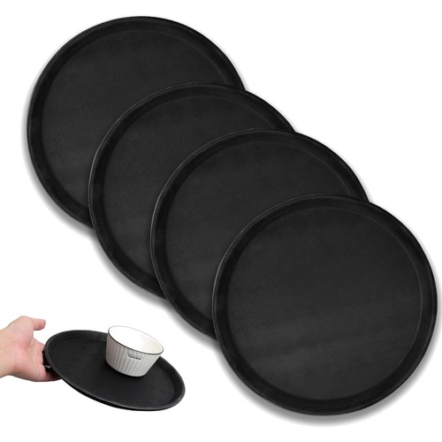 Tablett rund schwarz