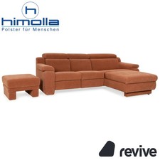 Himolla Planopoly Stoff Garnitur Ecksofa Braun Camel Sofa Couch manuelle