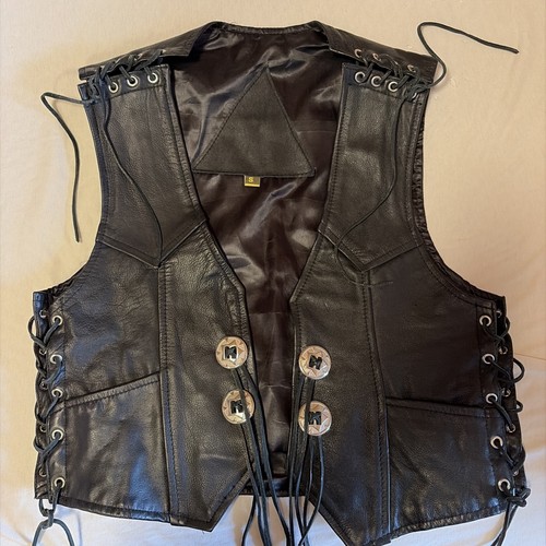 Biker weste leder herren - biker,
