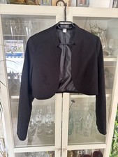 Damen Blazer Gr. 38 Bolero schwarz 