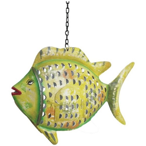 Metall fisch windlicht deko - windlicht,