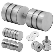 Glastürgriff Edelstahl Griff Glänzend Türbeschlag Duschtür Knauf Türgriff Bad