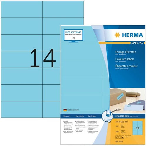 Herma 4558 farbige etiketten - herma,