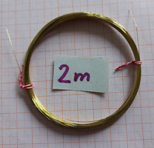 Messingdraht unlackiert unbeschichtet Basteldraht Federdraht 2 m ,  Ø  = 0,3 mm