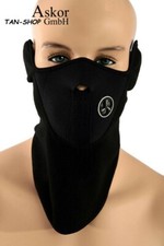 Windmaske schwarz, Neopren und