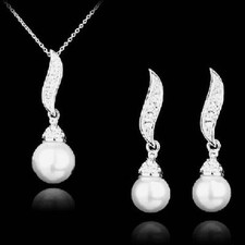 Perlen Set Weiss Hochzeit