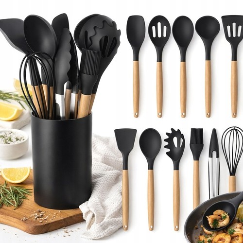 Kochbesteck set silikon - silikon, 12