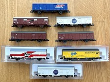 8x Roco N 24106 25425 gedeckte Güterwagen DB Krauss Maffei Post SGP MZ DR Set