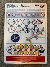 Safety Card Azur Air Boeing 737-800 Valid from 01.12.2016